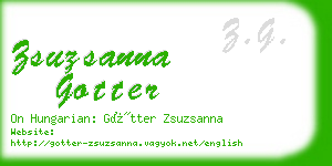 zsuzsanna gotter business card